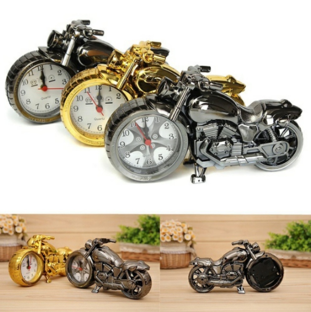 Motorcycle desk clock